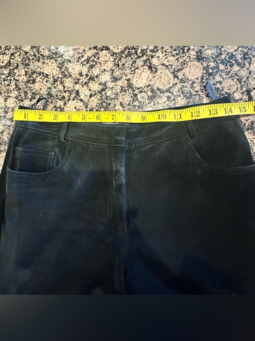 Vintage Arden B Black Suede Flare Pants – Y2K Bootcut, Size 4 - Picture 5 of 10